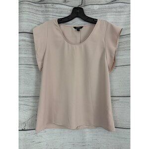 Express Blush Pink Flutter Sleeve Blouse Size S